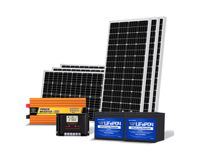 200瓦-6千瓦太阳能锂电池套件