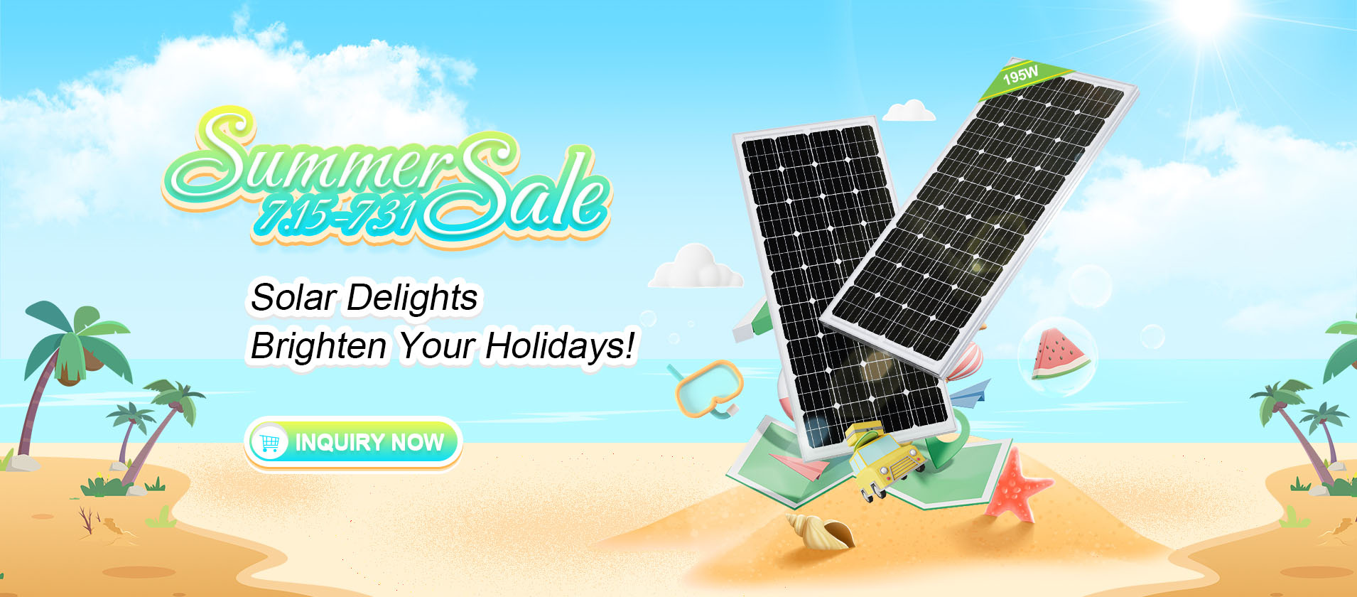 Solar panels summer sale